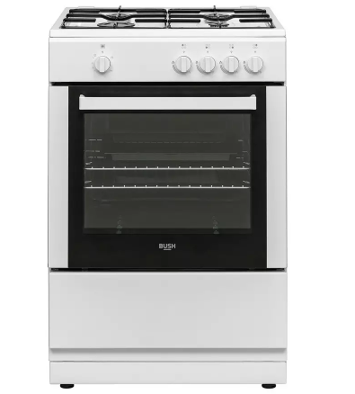 Bush BGC60SWX 60cm Single Gas Cooker - White